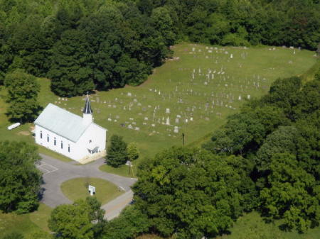 Aerial view of West Providence 
Baptist Church provided by Sue Render.