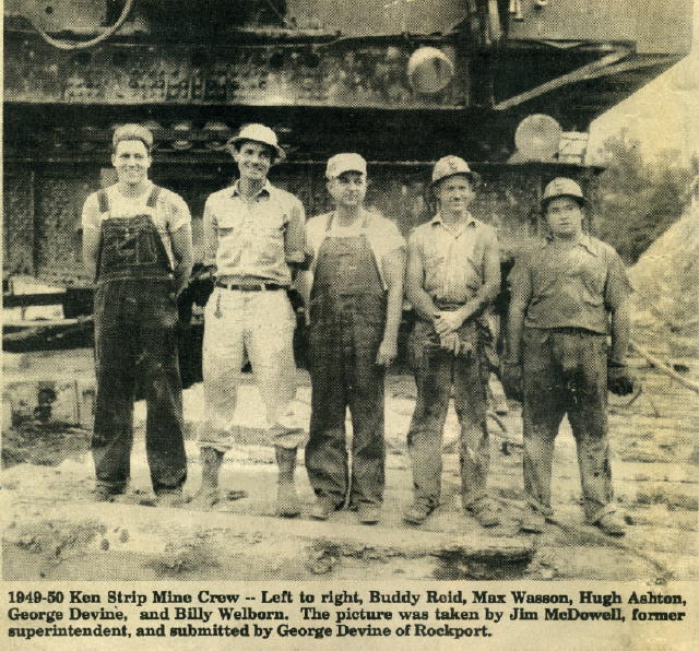 Ken Mine Shovel Crew 1950.