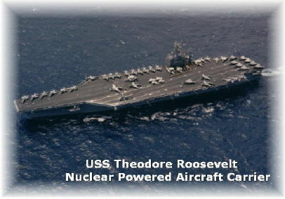 USS Theodore Roosevelt.