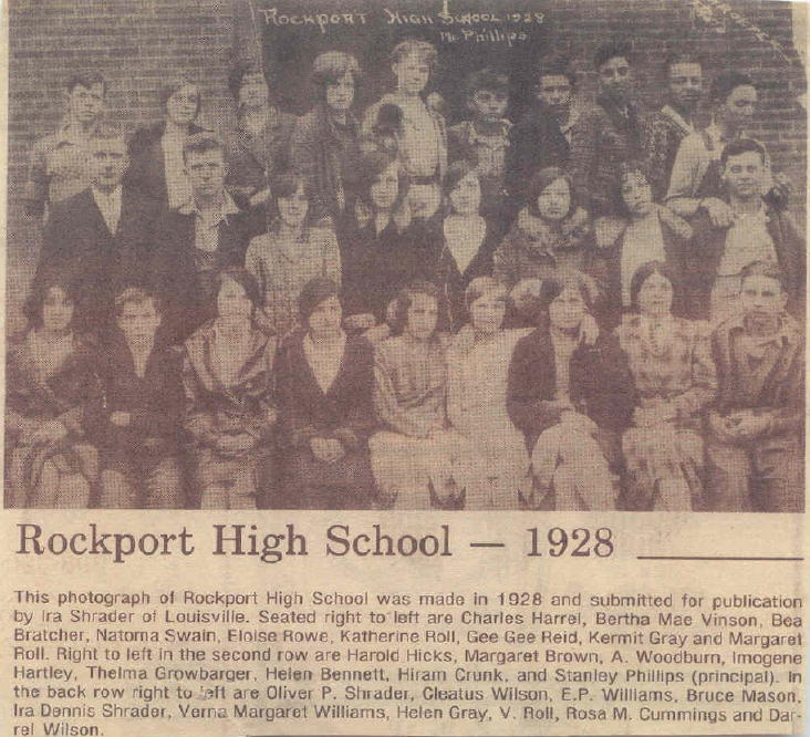 Stanley Phillips-Prinicipal of Rockport High School in 1928.